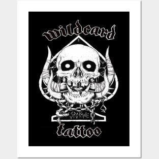 Wildcard Tattoo shop shirt Posters and Art